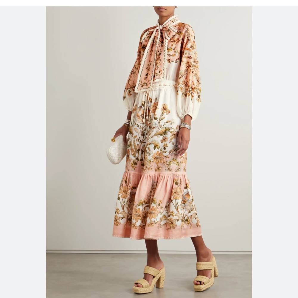 NWOT zimmermann chintz blouse skirt set - Picture 2 of 16